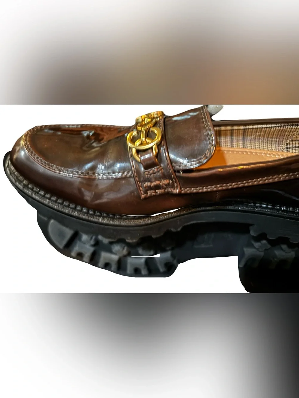 Circus NY by Sam Edelman Deana Patent Loafers Gold Bit